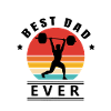 Best dad ever weight lifting