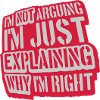 I m not arguing