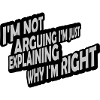 I m not arguing