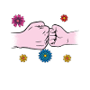 Mutter Tochter im Garten