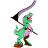 LGBTQ Flag - Dinosaur Demisexual