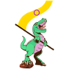 LGBTQ Flag - Dinosaur Intersexual
