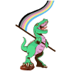 LGBTQ Flag - Dinosaur Polygender