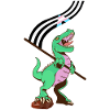 Drapeau LGBTQ - Dinosaur Trans Ally