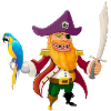 Pirate and parrot