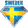 Sweden Superhero Flag Swedish Symbol