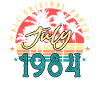 Salutations d’anniversaire pour juillet 1984