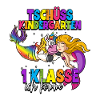 Tschüss Kindergarten 1. Klasse Schulkind