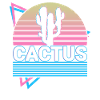 Kaktus Retro Geschenk