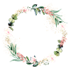 Eucalyptus Flowers Wreath customizable