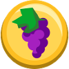 Weintrauben Sticker Frucht Obst Icon