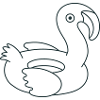 pool circle flamingo