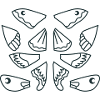 Moth wings selection