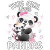 This girl loves pandas