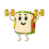 Gym Muscle Training Fitness Sandwich