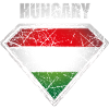 Ungern Superhjälte Flagga Ungersk Symbol