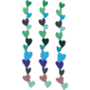 heart chain blue