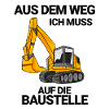 Baustelle Bagger Baggerfahrer Geschenk