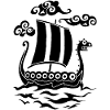 Funny black Drakkar