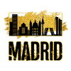 Madrid España Ciudad Skyline Oro Hogar Amor