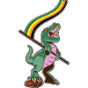 LGBTQ Flag - Dinosaur Aromantic