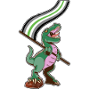 LGBTQ Flag - Dinosaur Agender