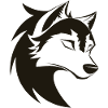 Stylized Cool Wolf Head Icon
