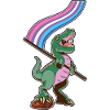 LGBTQ Flag - Dinosaur Bear