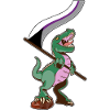 LGBTQ Flag - Dinosaur Demisexual