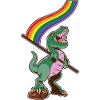 Drapeau LGBTQ - Dinosaur Gays