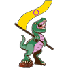 LGBTQ Flag - Dinosaur Intersexual