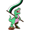 LGBTQ Flag - Dinosaur Neutrois