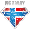 Norge superhelt flagg norsk symbol