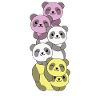 twink Flag Pride LGBTQ cute panda bunch