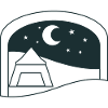 Night tent camping