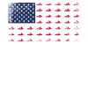 Canoë Canoë Usa Drapeau Américain