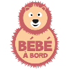 bébé à bord ours