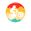 Logo rétro de VTT