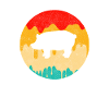 Schwein Retro