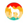 Pferd Retro