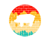 Schwein Retro