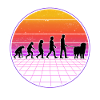 Leonberger Evolution Vaporwave