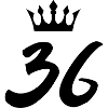 36 Number crown