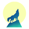 Wolf Moon Silhouette