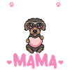 Rough-haired dachshund Mama