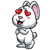 White Rabbit Emoticons Rabbit