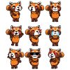 Red Panda Small Panda Emoticon