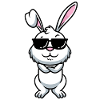 White Rabbit Emoticons Rabbit