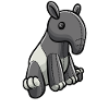 Motif de peluche Tapir