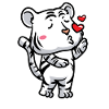 White Tiger Emoticon Bengal Tiger
